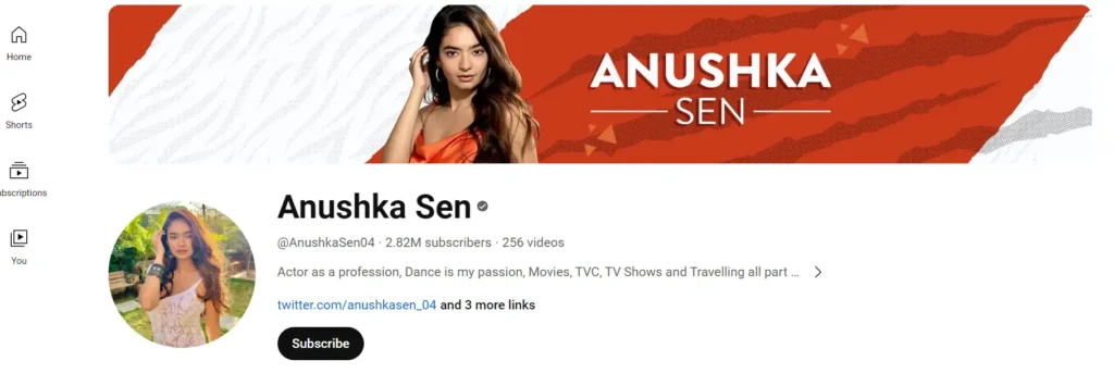 Anushka Sen Youtube