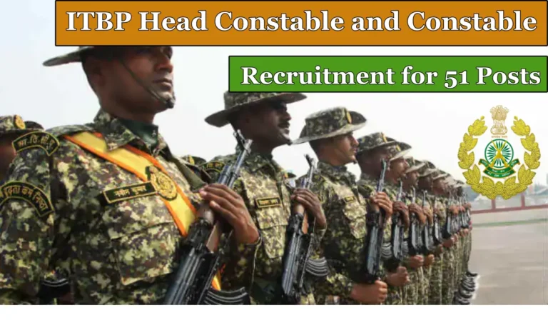 ITBP Head Constable and Constable